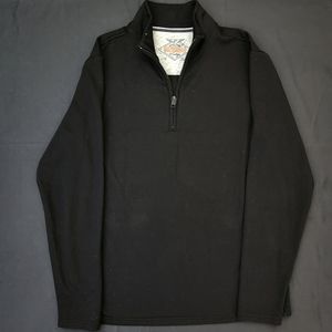 Original Weatherproof Vintage Men's Size L Black 1/4 Quarter Zip